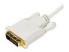StarTech.com 6 ft Mini DisplayPort to DVI Adapter Cable - Mini DP to DVI Video Converter - MDP to DVI Cable for Mac / PC 1920x1200 - White (MDP2DVIMM6W) - DisplayPort cable - 1.82 m_thumb_4