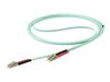 StarTech.com 15 m OM4 LC to LC Multimode Duplex Fiber Optic Patch Cable- Aqua - 50/125 - Fiber Optic Cable - 40/100Gb - LSZH (450FBLCLC15) - patch cable - 15 m - aqua_thumb_3
