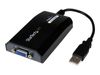 StarTech.com USB to VGA Adapter - 1920x1200 - External Video & Graphics Card - Dual Monitor - Supports Mac & Windows and Mirror & Extend Mode (USB2VGAPRO2) - external video adapter - DisplayLink DL-195 - 16 MB - black_thumb_1