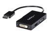 StarTech.com 3 in 1 DisplayPort Multi Video Adapter Converter - 1080p DP Laptop to HDMI VGA or DVI Monitor or Projector Display (DP2VGDVHD) - video converter - black_thumb_6