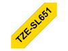 Brother Laminated Tape Pro Tape TZe-SL651 - 24 mm x 8 m - Black on Yellow_thumb_2