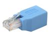 StarTech.com Cisco Console Rollover Adapter for RJ45 Ethernet Cable - Network adapter cable - RJ-45 (M) to RJ-45 (F) - blue - ROLLOVER - network adapter cable - blue_thumb_1