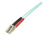 StarTech.com 5m Fiber Optic Cable - 10 Gb Aqua - Multimode Duplex 50/125 - LSZH - LC/LC - OM3 - LC to LC Fiber Patch Cable - patch cable - 5 m - aqua_thumb_3