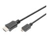 DIGITUS HDMI cable with Ethernet DB-330109-020-S - HDMI / micro HDMI - 2 m_thumb_3