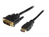 StarTech.com HDMI auf DVI-D Kabel 2m (Stecker/Stecker) - HDMI/DVI Adapterkabel mit vergoldeten Kontakten - HDMI/DVI Videokabel Schwarz - Videokabel - HDMI / DVI - 2 m_thumb_1