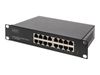 DIGITUS DN-80115 - Switch - 16 Anschlüsse - unmanaged - an Rack montierbar_thumb_1