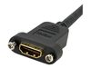 StarTech.com 3ft HDMI Female to Male Adapter, 4K High Speed Panel Mount HDMI Cable, 4K 30Hz UHD HDMI, 10.2 Gbps Bandwdith, 4K HDMI 1.4 Video, HDCP 1.4, HDMI Female to HDMI Male Cable - HDMI Panel Mount Connector - HDMI cable - 91 cm_thumb_4