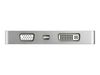 StarTech.com USB C Multiport Video Adapter 4K/1080p - USB Type C to HDMI, VGA, DVI or Mini DisplayPort Monitor Adapter - Silver Aluminum - video interface converter - Mini DisplayPort / HDMI / DVI / VGA - 10.5 cm_thumb_2