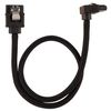 CORSAIR Premium sleeved SATA cable with 90° connector 2-pack - Black_thumb_1