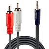 Lindy 35680 Audio-Kabel 1 m 3.5mm 2 x RCA Schwarz_thumb_2
