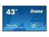 iiyama ProLite LH4341UHS-B2 109 cm (43") Klasse (108 cm (42.5") sichtbar) LCD-Display mit LED-Hintergrundbeleuchtung - 4K - für Digital Signage_thumb_1