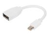 DIGITUS Adapterkabel DB-340405-001-W - Mini DisplayPort / DisplayPort - 15 cm_thumb_1