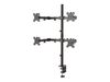 Neomounts FPMA-D550D4 mounting kit - full-motion - for 4 flat panels - black_thumb_2