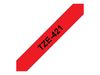 Brother Laminated Tape P-Touch TZe-421 - 9 mm x 8 mm - Black on Red_thumb_4