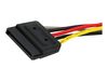 StarTech.com 6in SATA Power Y Splitter Cable Adapter - M/F - Power splitter - SATA power (M) to SATA power (F) - 6 in - PYO2SATA - power splitter - SATA power to SATA power - 15.2 cm_thumb_3