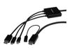 StarTech.com USB-C, HDMI oder Mini DisplayPort auf HDMI Konverterkabel - 2m - USB Typ-C HDMI oder Mini DP zu HDMI Adapter - Videoschnittstellen-Converter - Mini DisplayPort / HDMI / USB - 2 m_thumb_1