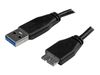 StarTech.com 1m 3ft Slim USB 3.0 A to Micro B Cable M/M - Mobile Charge Sync USB 3.0 Micro B Cable for Smartphones and Tablets (USB3AUB1MS) - USB cable - 1 m_thumb_1