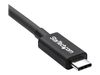 StarTech.com 20Gbps Thunderbolt 3 Cable - 6.6ft/2m - Black - 4K 60Hz - Certified TB3 USB-C to USB-C Charger Cord w/ 100W Power Delivery (TBLT3MM2M) - Thunderbolt cable - 2 m_thumb_5