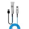 Lindy 43345 USB Kabel USB 3.2 Gen 1 (3.1 Gen 1) 30 m USB A 2 x USB A 5 Gbit/s Blau, Silber_thumb_2