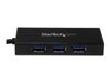 StarTech.com USB 3.0 Hub with Gigabit Ethernet Adapter - 3 Port - NIC - USB Network / LAN Adapter - Windows & Mac Compatible (ST3300GU3B) - hub - 3 ports_thumb_1