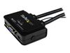 StarTech.com 2 Port VGA USB KVM Switch Kabel - VGA KVM Umschalter USB Powered mit Fernumschaltung - KVM-Switch - 2 Anschlüsse_thumb_2