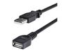 StarTech.com 6 ft Black USB 2.0 Extension Cable A to A - M/F - USB extension cable - USB (M) to USB (F) - USB 2.0 - 6 ft - black - USBEXTAA6BK - USB extension cable - USB to USB - 1.8 m_thumb_3