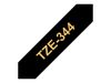 Brother TZe-344 - 18 mm - gold on black_thumb_1