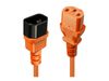 Cable Lindy C14 to C13 Extension 2m Orange_thumb_2