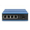 DIGITUS Industrial Ethernet Switch - 5 Ports - 4x Base-Tx (10/100/1000) - 1x Base-Fx (1000) SFP - PoE_thumb_1