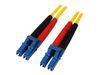 StarTech.com 1m Fiber Optic Cable - Single-Mode Duplex 9/125 - LSZH - LC/LC - OS1 - LC to LC Fiber Patch Cable (SMFIBLCLC1) - Patch-Kabel - 1 m - Gelb_thumb_2