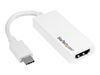 StarTech.com USB-C to HDMI Adapter - White - 4K 60Hz - video interface converter - HDMI / USB - 15 cm_thumb_1