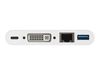 StarTech.com USB-C Multiport Adapter - USB-C auf DVI-D (Digital) Video Adapter mit 60W Power Delivery(Stromversorgung), GbE, USB-A - Tragbares USB-C/Thunderbolt 3 Mini Laptop Dock (DKT30CDVPD) - externer Videoadapter - weiß_thumb_5
