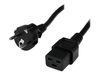 StarTech.com 2m Computer Power Cord Schuko CEE7 to IEC 320 C19 - power cable - 2 m_thumb_1