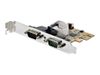 StarTech.com 2-Port PCI Express Serial Card, Dual Port PCIe to RS232 (DB9) Serial Interface Card, 16C1050 UART, Standard or Low Profile Brackets, COM Retention, For Windows & Linux - PCIe to Dual DB9 Card (21050-PC-SERIAL-LP) - Serieller Adapter - PCIe 2._thumb_2