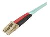StarTech.com Aqua OM4 Duplex Multimode Fiber - 1m / 3 ft - 100 Gb - 50/125 - OM4 Fiber - LC to LC Fiber Patch Cable (450FBLCLC1) - network cable - 1 m - aqua_thumb_6