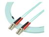 StarTech.com 5m Fiber Optic Cable - 10 Gb Aqua - Multimode Duplex 50/125 - LSZH - LC/LC - OM3 - LC to LC Fiber Patch Cable - patch cable - 5 m - aqua_thumb_1