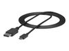 StarTech.com USB-C auf DisplayPort Adapter Kabel - 1,8 m - Thunderbolt 3 kompatibel - Schwarz - 4K 60Hz - CDP2DPMM6B - externer Videoadapter - STM32F072CBU6 - Schwarz_thumb_1