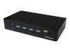 StarTech.com 4 Port DisplayPort KVM Switch - DP KVM Umschalter mit USB 3.0 Hub - 4K 30Hz - KVM-/USB-Switch - 4 Anschlüsse - an Rack montierbar_thumb_2
