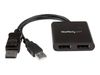 StarTech.com MST Hub - DisplayPort auf 2x Displayport - Multi Stream Transport Hub - DP 1.2 auf DP - Video-Verteiler - 2 Anschlüsse_thumb_1