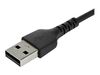 StarTech.com 2m USB A to USB C Charging Cable - Durable Fast Charge & Sync USB 2.0 to USB Type C Data Cord - Aramid Fiber M/M 60W Black - USB-C cable - 2 m_thumb_4