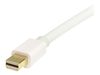 StarTech.com 2m 6 ft White Mini DisplayPort to DisplayPort 1.2 Adapter Cable M/M - DisplayPort 4k with HBR2 support - Mini DP to DP Cable (MDP2DPMM2MW) - DisplayPort cable - 2 m_thumb_2