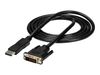 StarTech.com 6ft / 1.8m DisplayPort to DVI Cable - 1920x1200 - DVI Adapter Cable - Multi Monitor Solution for DP to DVI Setup (DP2DVIMM6) - DisplayPort cable - 1.8 m_thumb_1