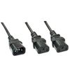 Lindy 30363 Stromkabel Schwarz 1 m C14-Koppler 2 x C13-Koppler_thumb_1