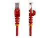 StarTech.com 1m Red Cat5e / Cat 5 Snagless Patch Cable - patch cable - 1 m - red_thumb_2