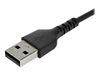 StarTech.com 1m USB A to USB C Charging Cable - Durable Fast Charge & Sync USB 2.0 to USB Type C Data Cord - Aramid Fiber M/M 60W Black - USB-C cable - 1 m_thumb_3