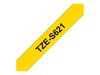 Brother laminated tape TZe-S621 - Black on yellow_thumb_1