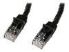 StarTech.com 5m CAT6 Ethernet Cable - Black Snagless Gigabit CAT 6 Wire - 100W PoE RJ45 UTP 650MHz Category 6 Network Patch Cord UL/TIA (N6PATC5MBK) - patch cable - 5 m - black_thumb_1