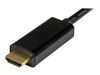 StarTech.com Mini DisplayPort to HDMI Adapter Cable - mDP to HDMI Adapter with Built-in Cable - Black - 5 m (15 ft.) - Ultra HD 4K 30Hz (MDP2HDMM5MB) - video cable - 5 m_thumb_5