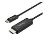 StarTech.com 3ft (1m) USB C to HDMI Cable - 4K 60Hz USB Type C DP Alt Mode to HDMI 2.0 Video Display Adapter Cable - Works w/Thunderbolt 3 - external video adapter - VL100 - black_thumb_2