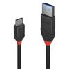 Lindy USB cable Black Line - USB-A / USB-C - 15 cm_thumb_1
